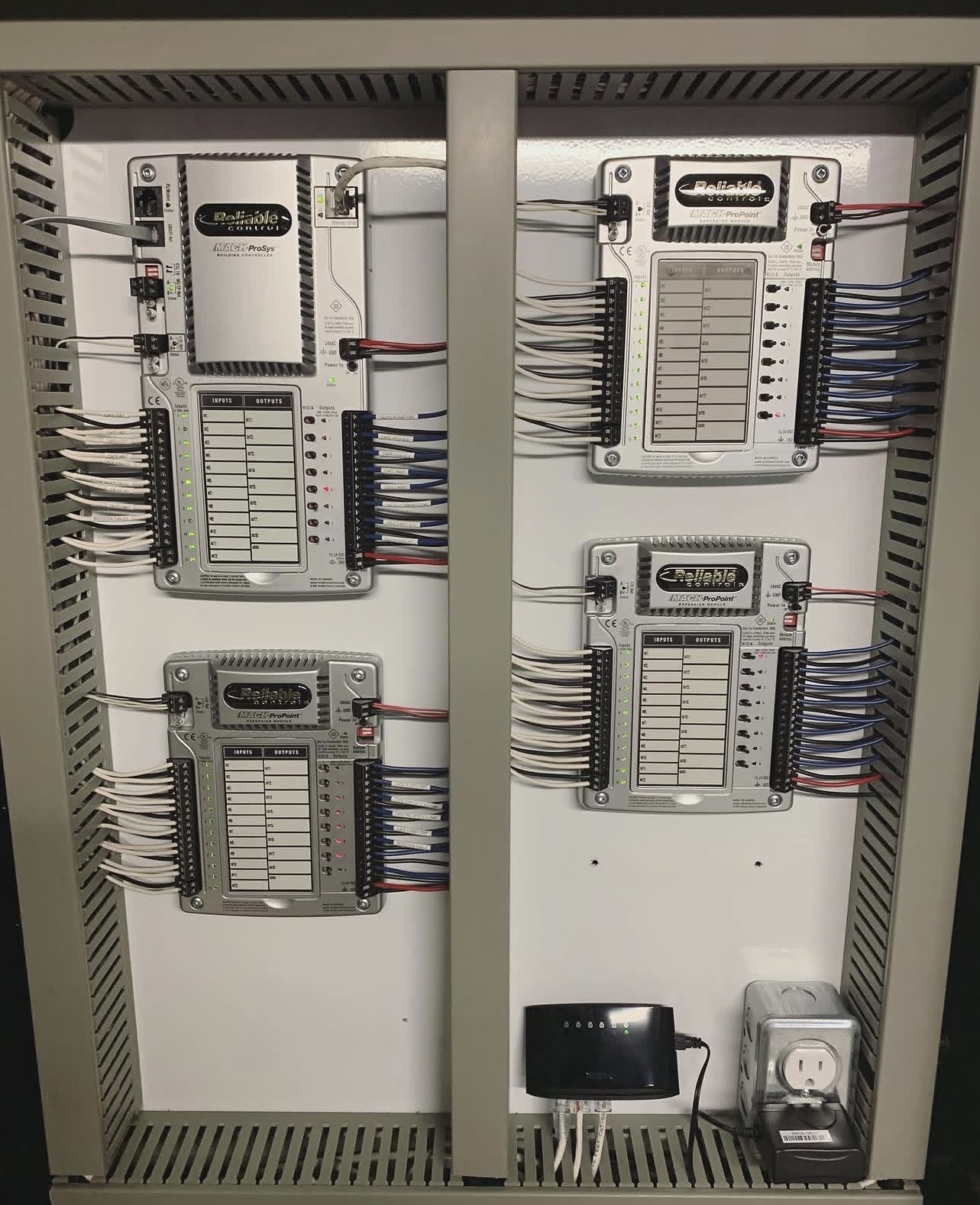 Reliable Controls Bacnet Panel Installation
